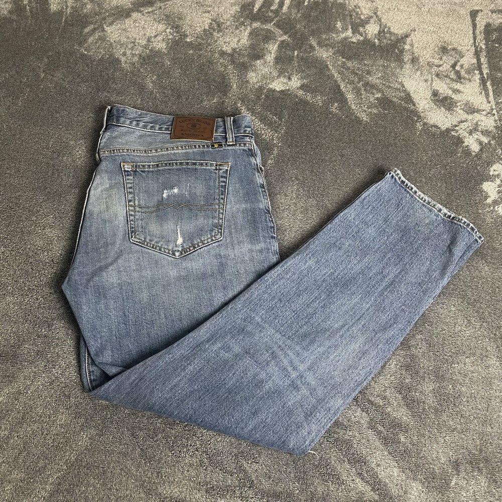 Lucky Brand 121 Heritage Slim Jeans 36X32 36 Light/Medium Wash